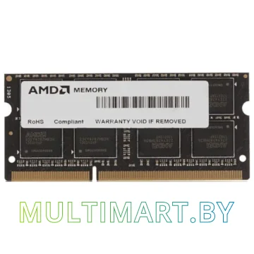 Оперативная память AMD 8GB DDR3 SODIMM PC3-12800 (R538G1601S2S-U)